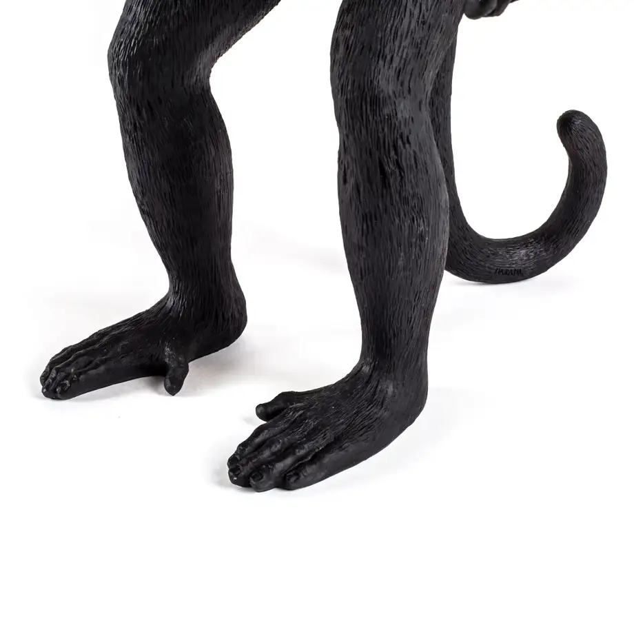 Seletti Monkey Lamp Black Standing Indoor/Outdoor