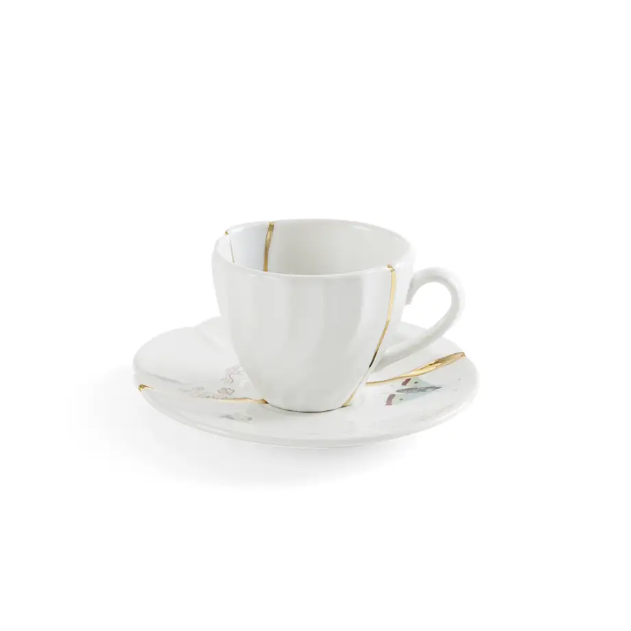 Seletti Kintsugi Coffee Cup/Saucer 09642