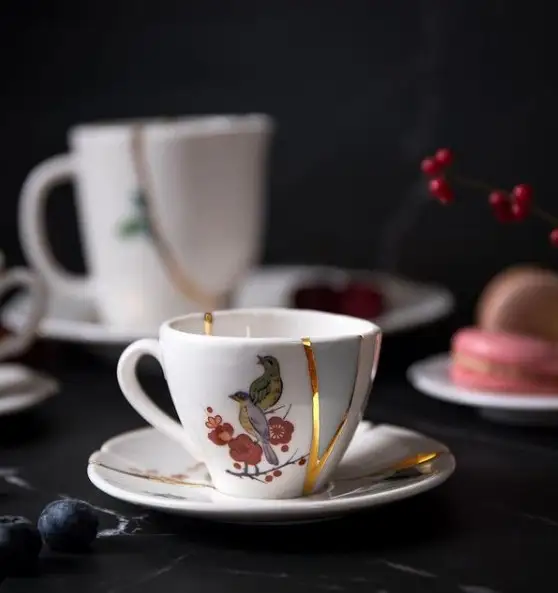 Seletti Kintsugi Coffee Cup/Saucer 09642