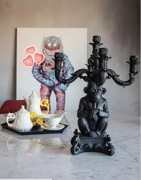 Seletti Burlesque Chimp Black