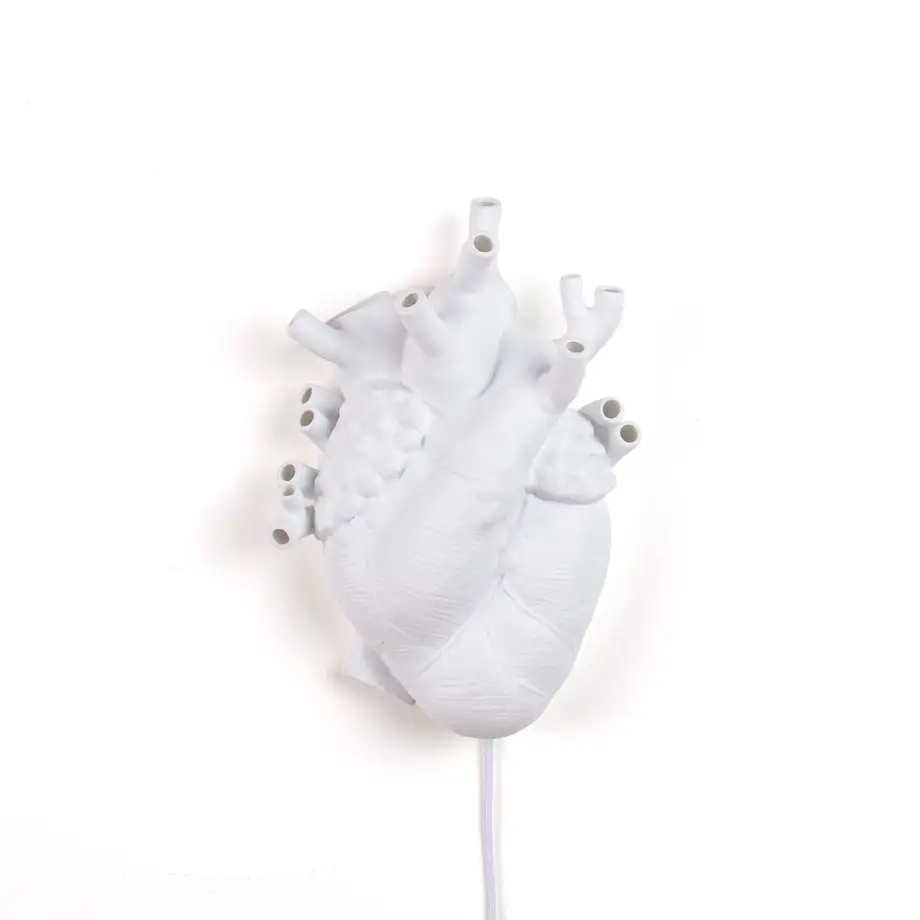 Seletti Heart Lamp Porcelain Aplique 