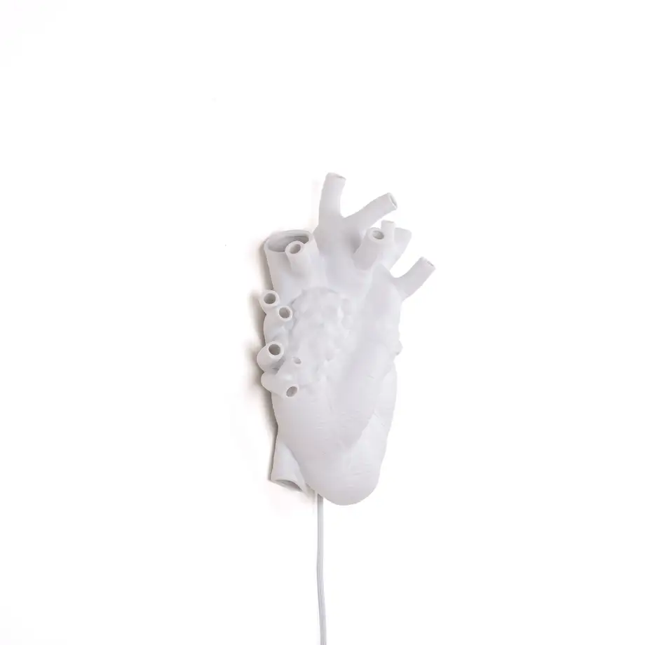 Seletti Heart Lamp Porcelain Aplique 