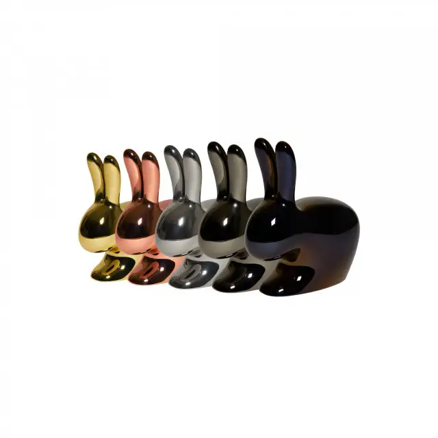 Qeeboo Rabbit Chair Baby Metal Finish