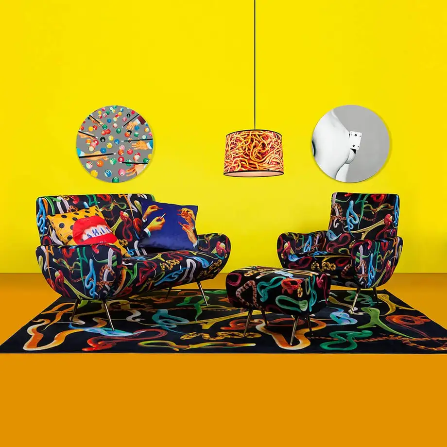 Seletti Toiletpaper Armchair Snakes