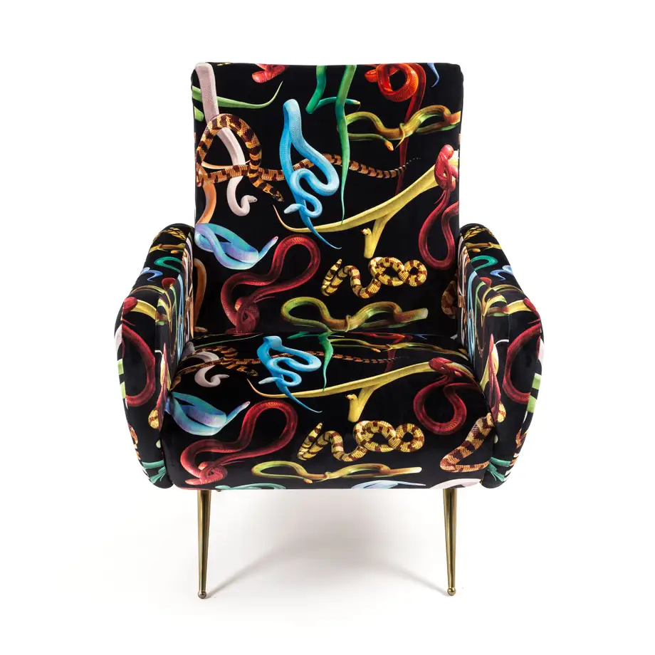 Seletti Toiletpaper Armchair Snakes