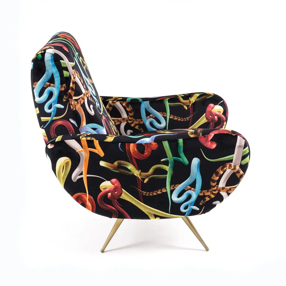 Seletti Toiletpaper Armchair Snakes