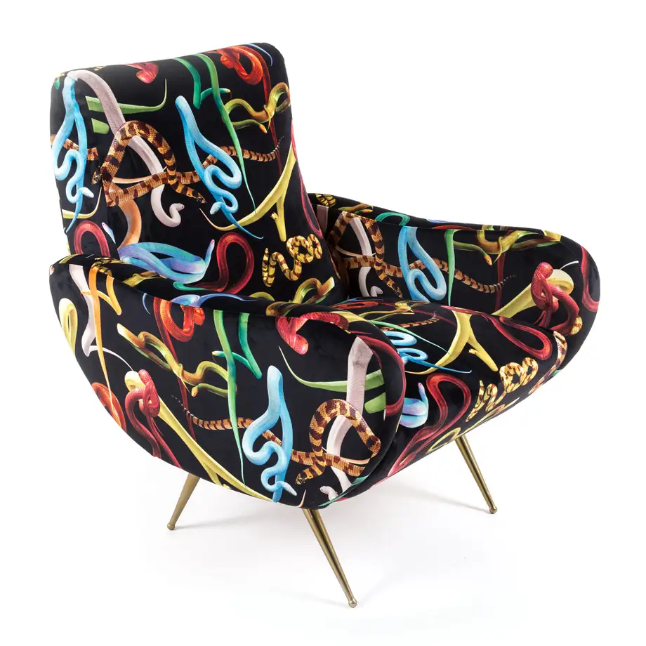 Seletti Toiletpaper Armchair Snakes