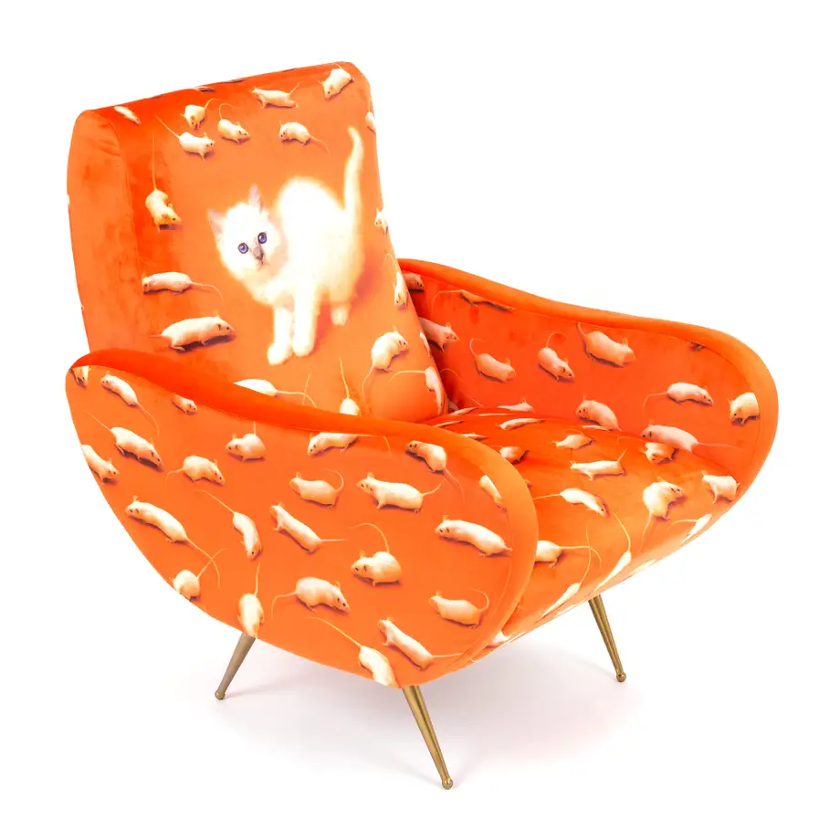 Seletti Toiletpaper Armchair Kitten