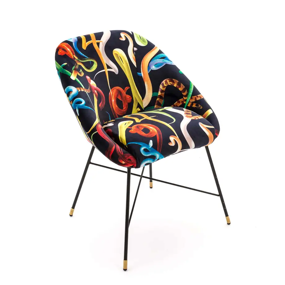 Seletti Toiletpaper Padded Chair Snakes