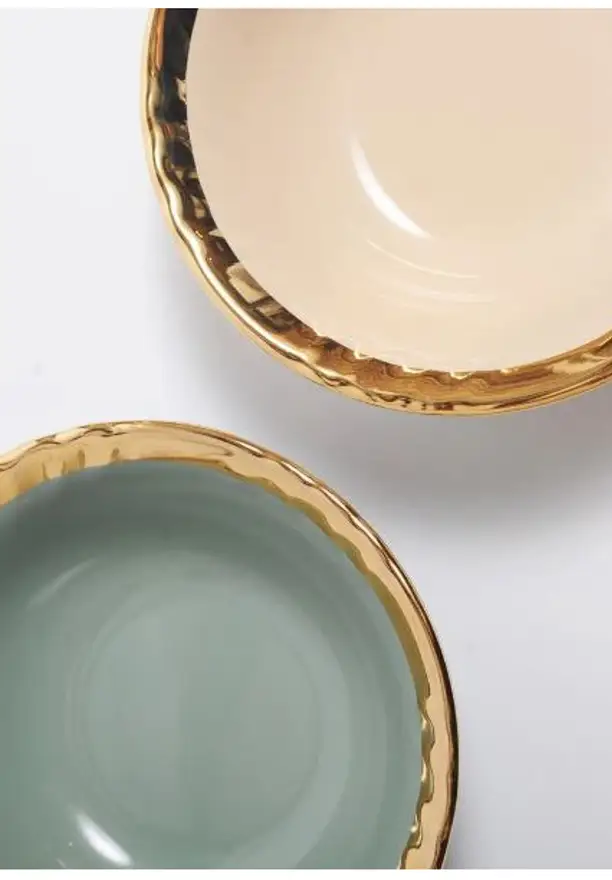 Vintage Pastel Salad Bowl