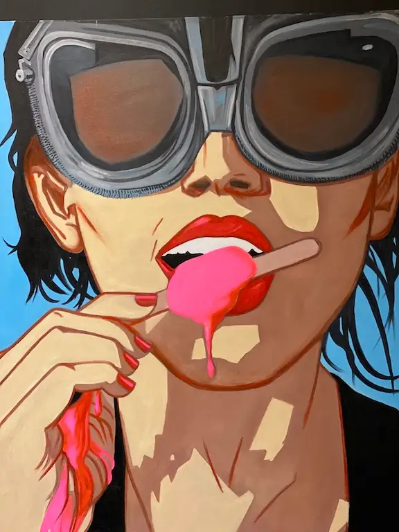 Girl with Ice-cream Blue 