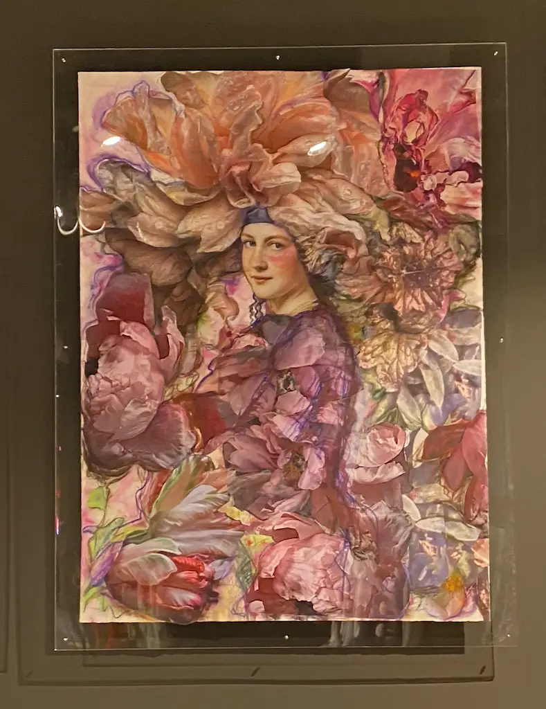 Lady with flowers