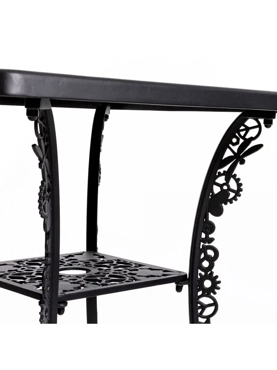 Seletti Industry Collection Aluminium Square Table Black
