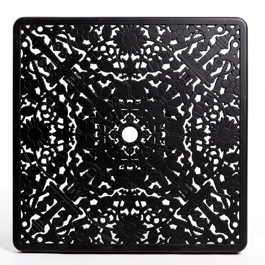 Seletti Industry Collection Aluminium Square Table Black
