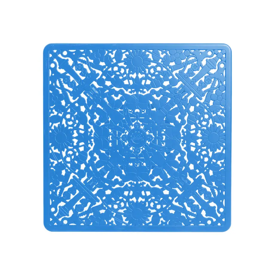 Seletti Industry Collection Aluminium Square Table Blue