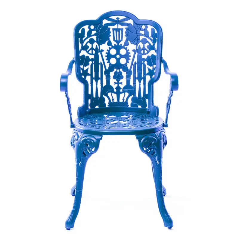 Seletti Industry Collection Aluminium Armchair Blue