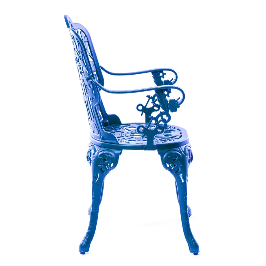 Seletti Industry Collection Aluminium Armchair Blue