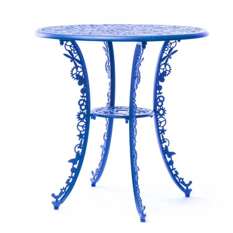 Seletti Industry Collection Aluminium Round Table Blue