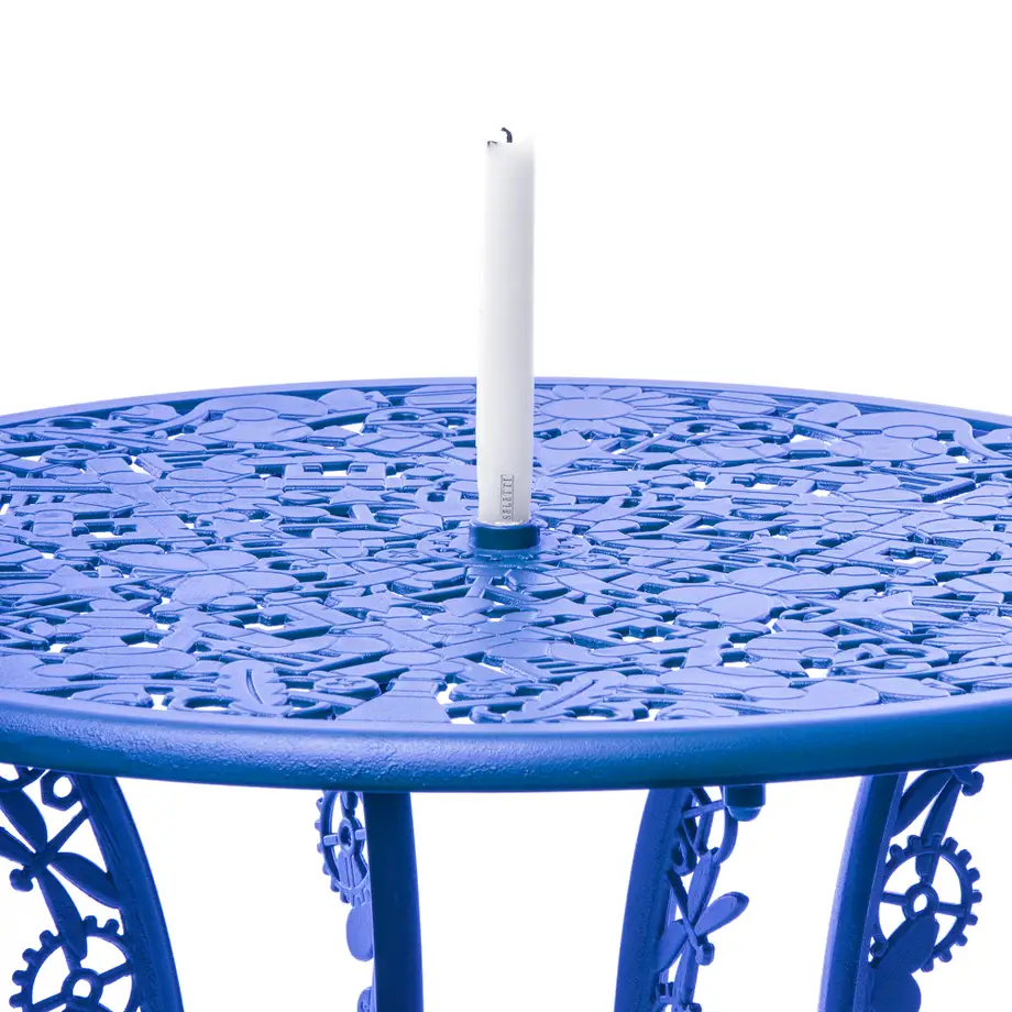 Seletti Industry Collection Aluminium Round Table Blue