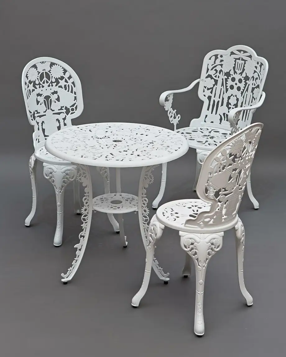 Seletti Industry Collection Aluminium Round Table White