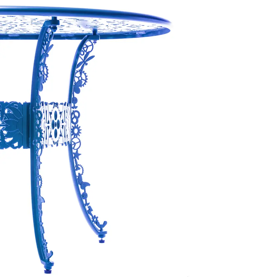 Seletti Industry Collection Aluminium Oval Table Blue