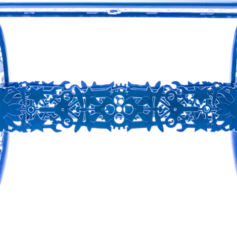 Seletti Industry Collection Aluminium Oval Table Blue