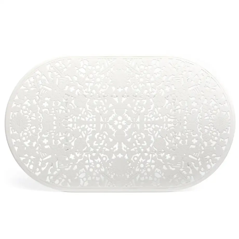 Seletti Industry Collection Aluminium Oval Table White