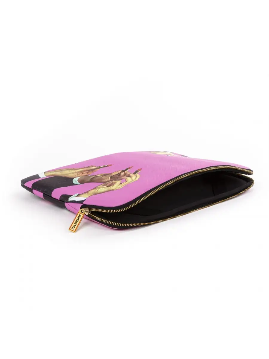 Seletti Toiletpaper Laptop Bag Lipsticks Pink