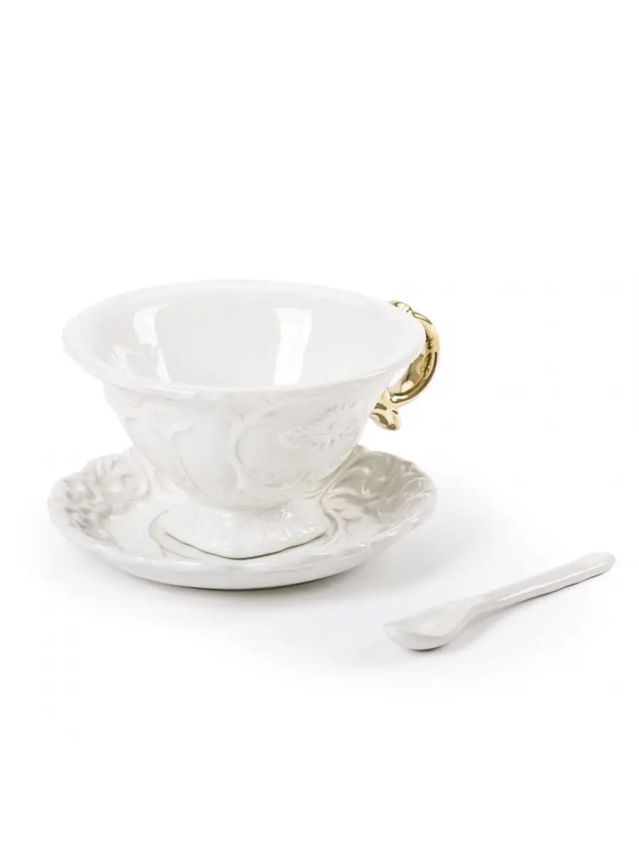 Seletti I-Wares Gold Tea Set