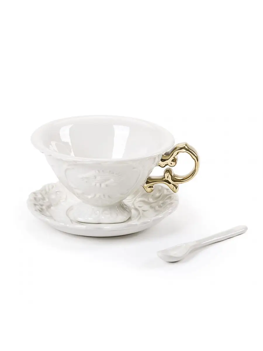 Seletti I-Wares Gold Tea Set
