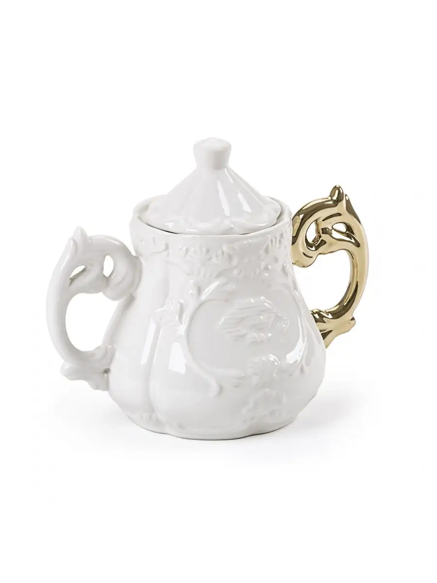 Seletti I-Wares Gold Sugar Bowl