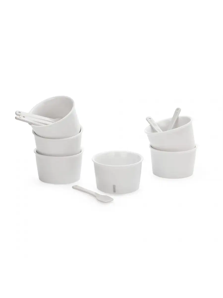 Seletti Estetico Quotidiano Ice Cream set of 6 Bowls, 6 Spoons