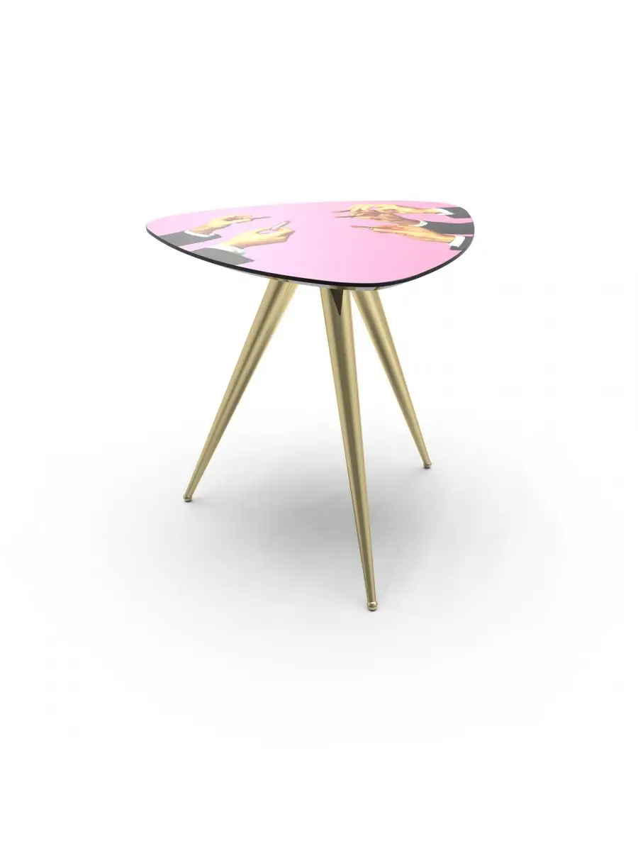 Seletti Toiletpaper Side Table Pink Lipsticks