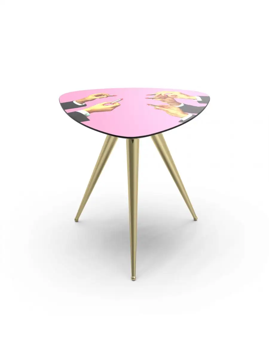Seletti Toiletpaper Side Table Pink Lipsticks