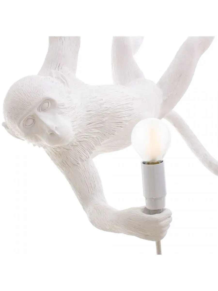 Seletti Monkey Lamp White Swing Indoor