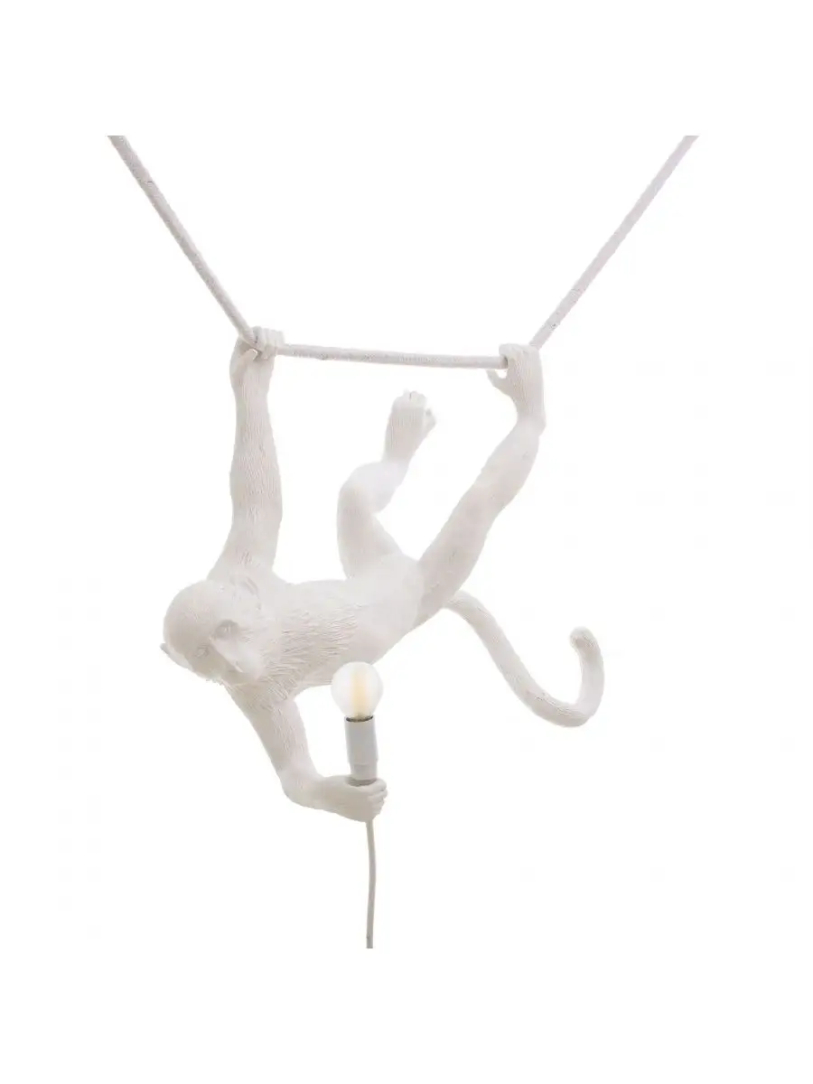 Seletti Monkey Lamp White Swing Indoor