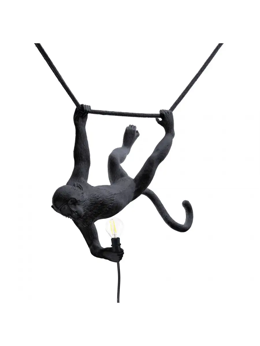 Seletti Monkey Lamp Black Swing Indoor/Outdoor