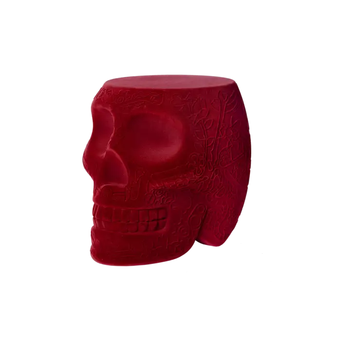 Qeeboo Mexico Stool & Side Table Velvet Finish