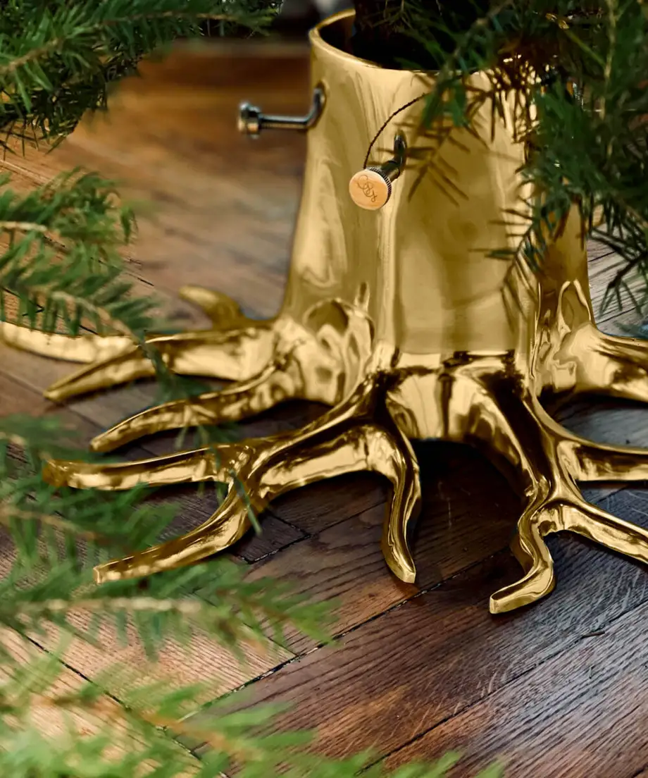 Garden Glory The Root Christmas Tree Stand Gold