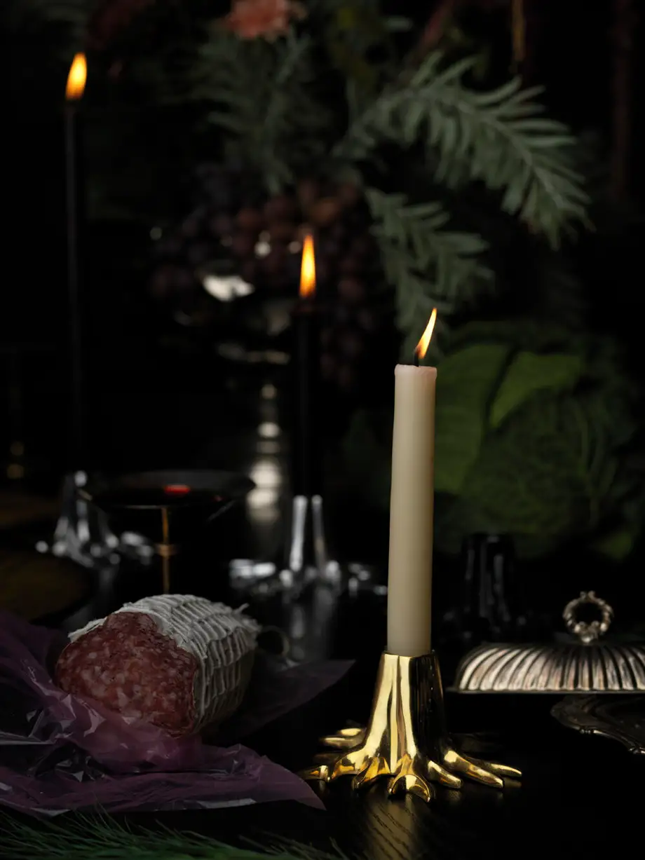 Garden Glory Mini Root Candle Holder Gold