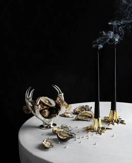 Garden Glory Mini Root Candle Holder Gold
