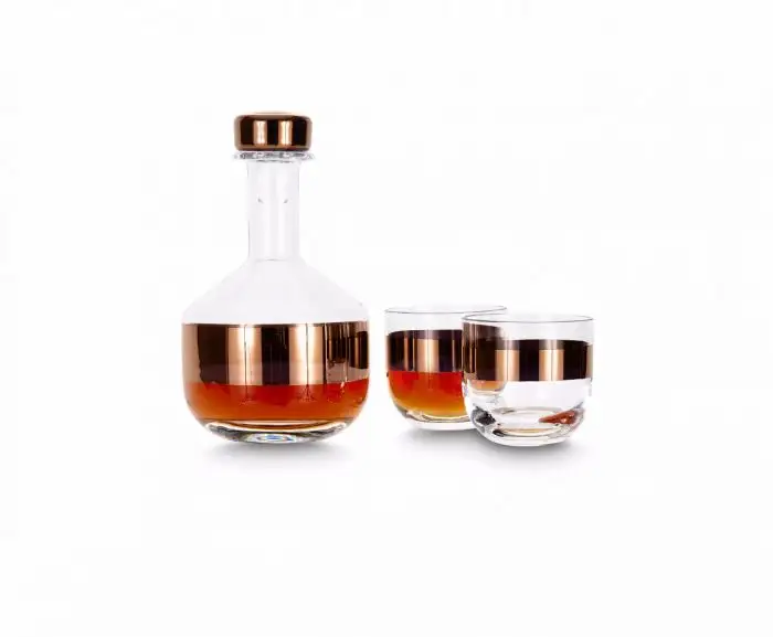 Tom Dixon Tank Whiskey Glasses Copper x2