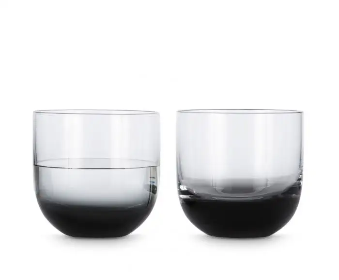 Tom Dixon Tank Whiskey Glasses Black x2