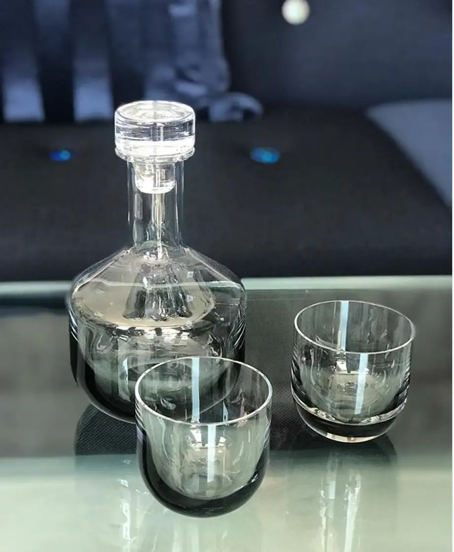 Tom Dixon Tank Whiskey Glasses Black x2