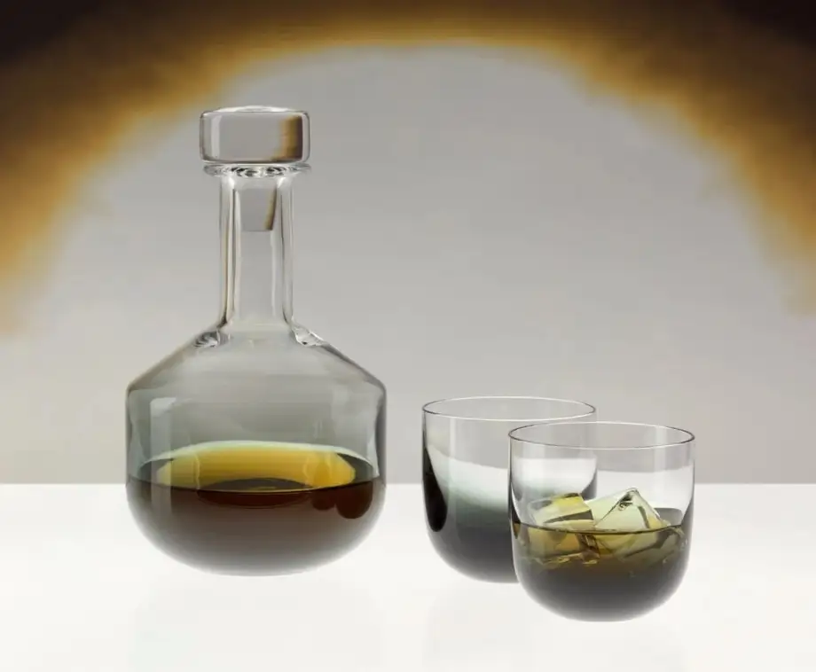 Tom Dixon Tank Whiskey Glasses Black x2