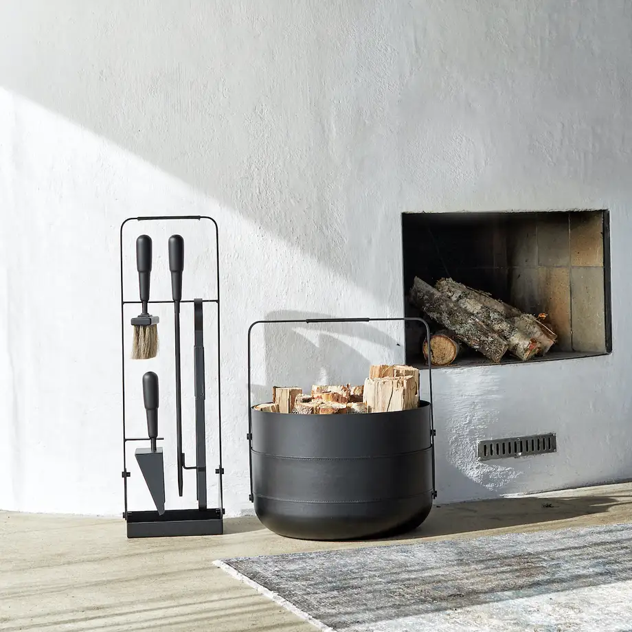 Eldvarm Steel Basket Emma Noir