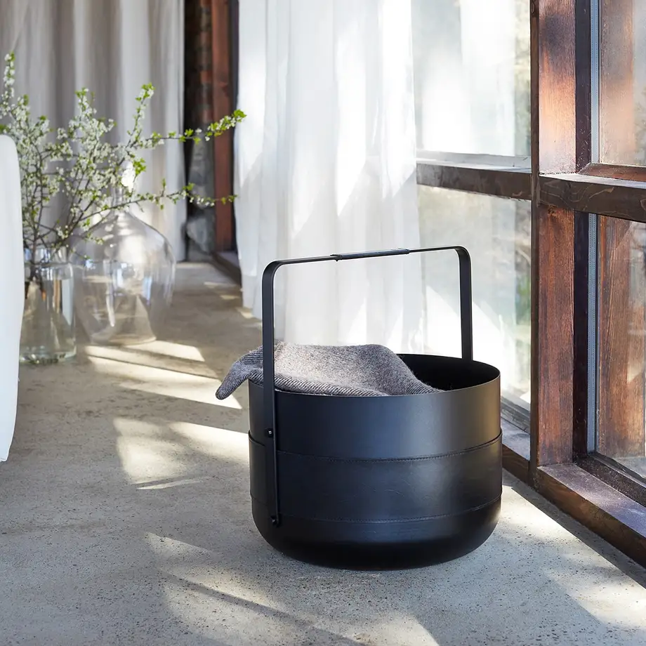Eldvarm Steel Basket Emma Noir