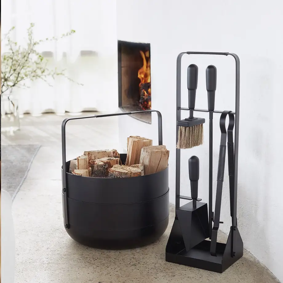 Eldvarm Steel Basket Emma Noir