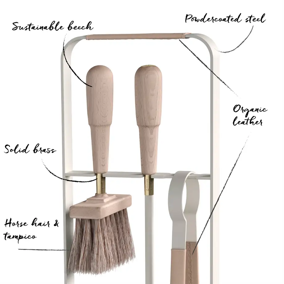Eldvarm Fireplace Companion Set Emma Blanc