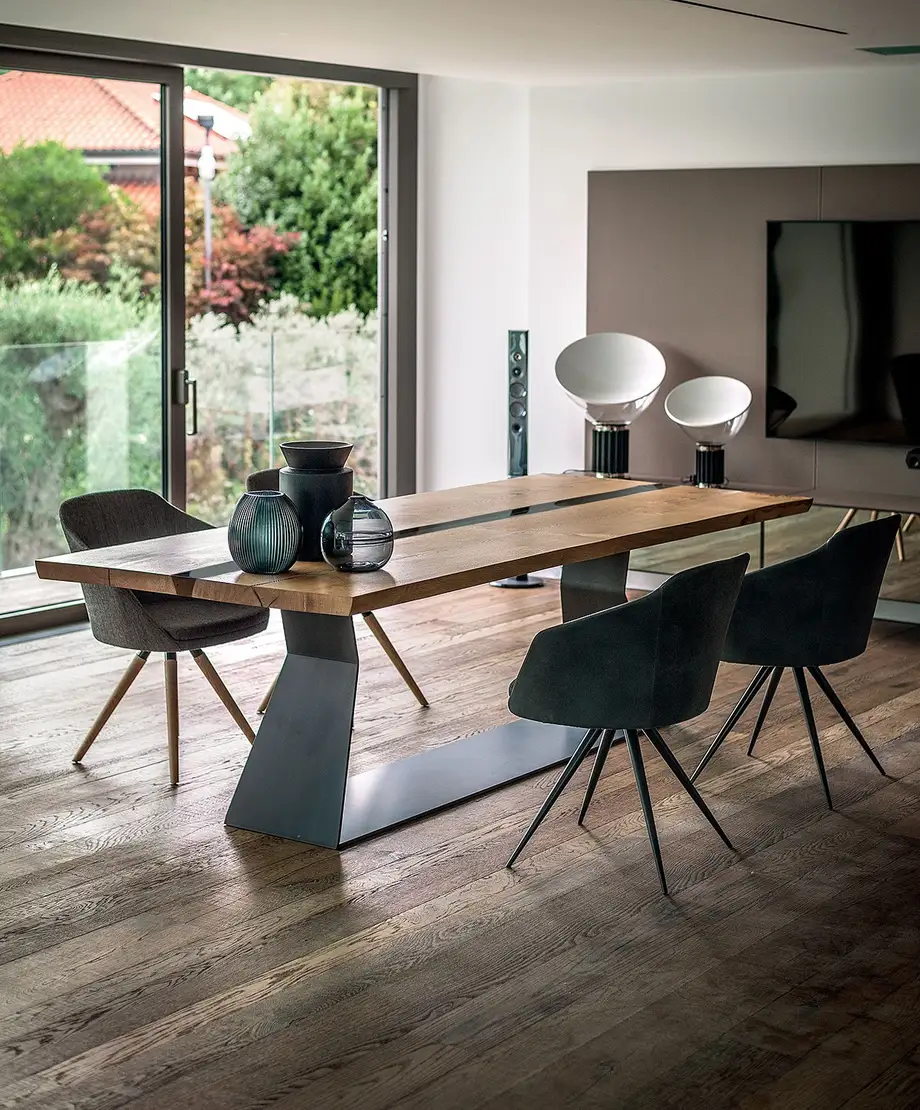 Riva1920 Bedrock Plank C Resin Table
